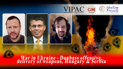 Posterframe von War in Ukraine - Donbass offensive, delivery of weapons, Hungary & Serbia